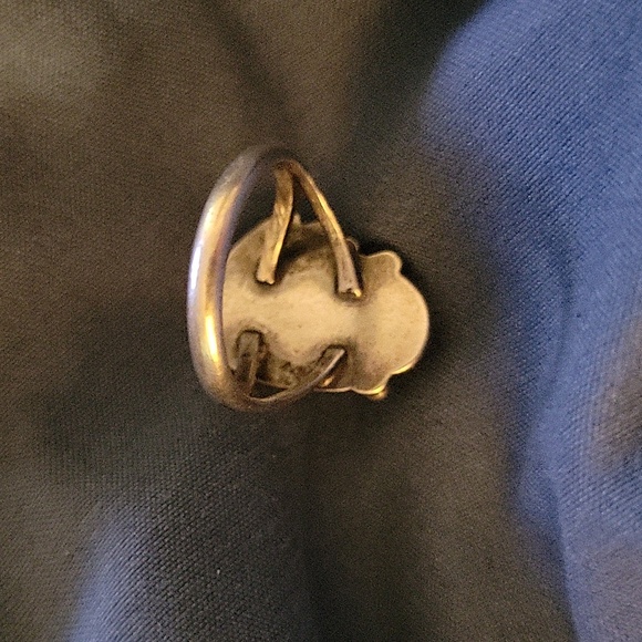 Beautiful Vintage Pink MOP Sterling Silver Navajo Ring - Picture 4 of 6